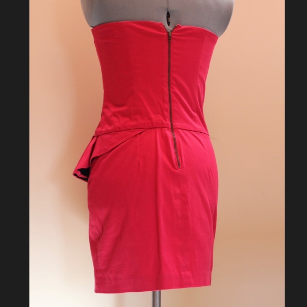 French Connection | Pink Strapless Ruffle Dress - Picture 11 of 13